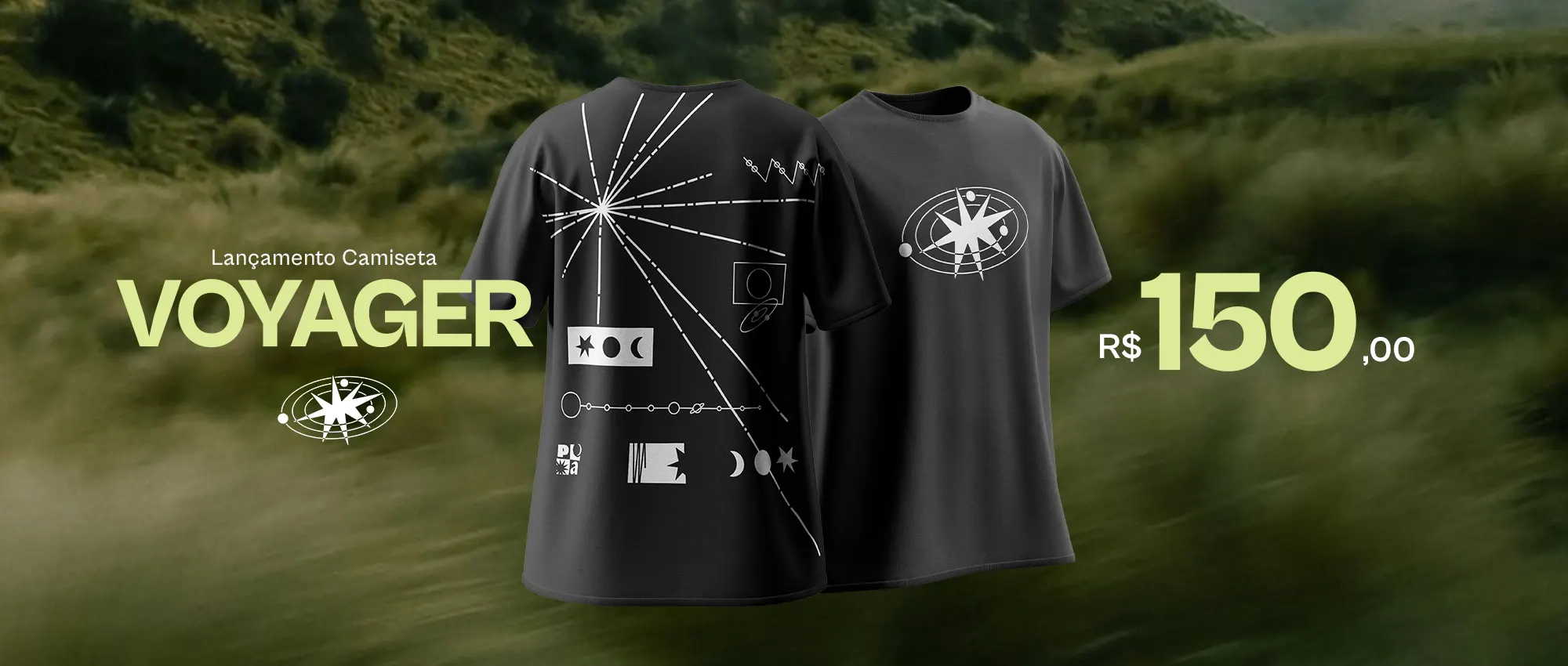 Banner Camiseta Voyager Loja Ponto Azul